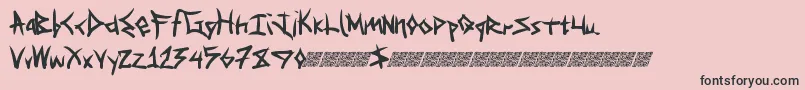 Specialdelivery Font – Black Fonts on Pink Background