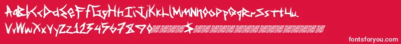 Specialdelivery Font – White Fonts on Red Background
