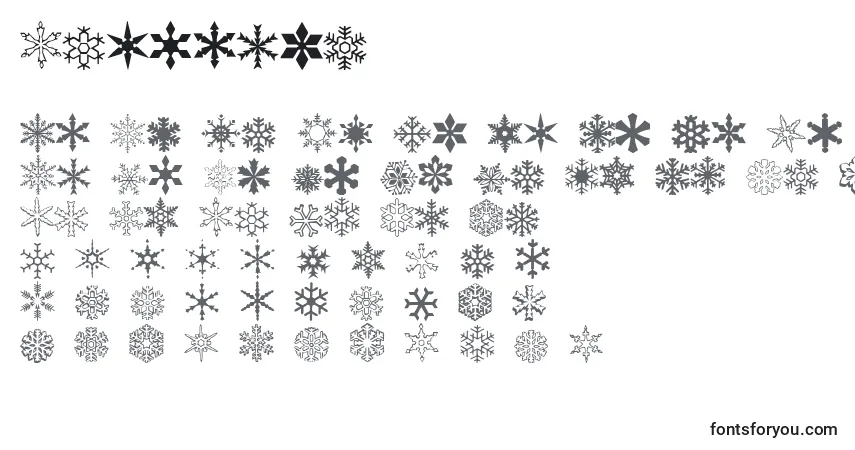 Wwflakes Font – alphabet, numbers, special characters