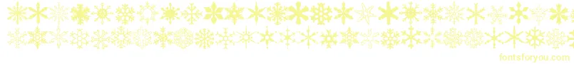 Wwflakes-Schriftart – Gelbe Schriften