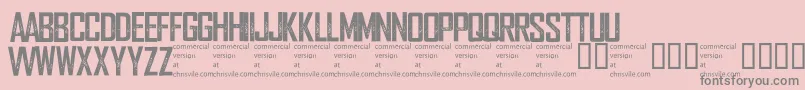 Wearedepraved Font – Gray Fonts on Pink Background