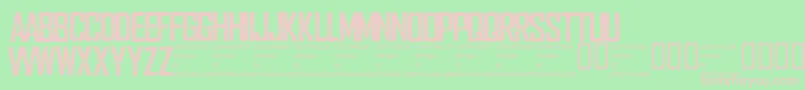 Wearedepraved Font – Pink Fonts on Green Background