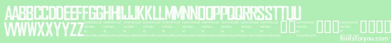 Wearedepraved Font – White Fonts on Green Background