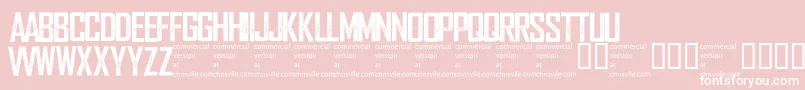 Wearedepraved Font – White Fonts on Pink Background