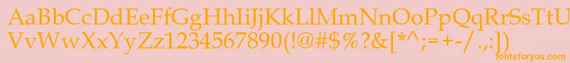 Melrare Font – Orange Fonts on Pink Background