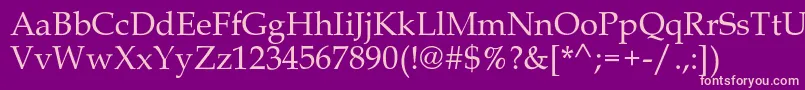 Melrare Font – Pink Fonts on Purple Background