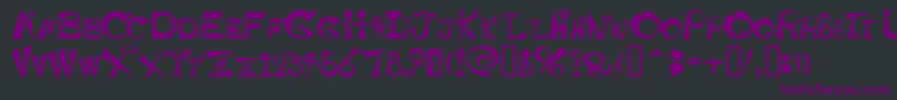 Basehead Font – Purple Fonts on Black Background