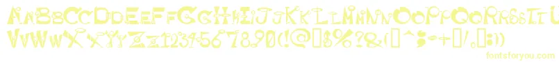 Шрифт Basehead – жёлтые шрифты