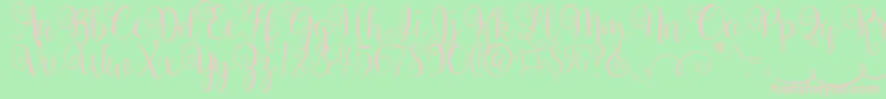 More about BallerinaScript Font BallerinaScript Font – Pink Fonts on Green Background