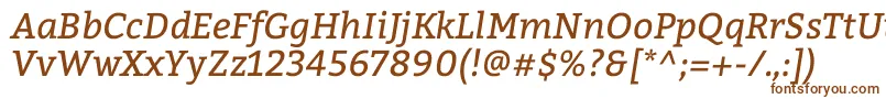 BitterItalic Font – Brown Fonts