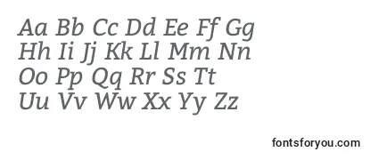 BitterItalic Font