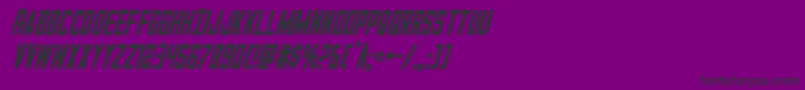 GiIncognitocondital-Schriftart – Schwarze Schriften auf violettem Hintergrund