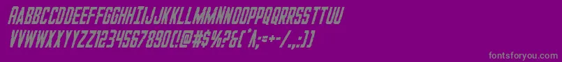 GiIncognitocondital Font – Gray Fonts on Purple Background