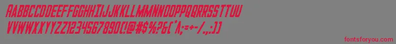 GiIncognitocondital Font – Red Fonts on Gray Background