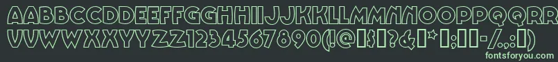 Vinnieboombahnf Font – Green Fonts on Black Background