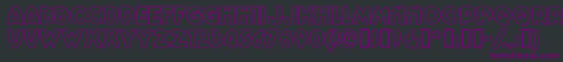 Vinnieboombahnf Font – Purple Fonts on Black Background