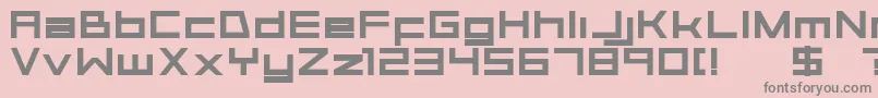 Aerial Font – Gray Fonts on Pink Background