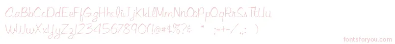 フォントLibbyscript2 – ピンクのフォント