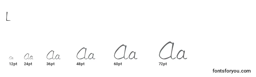 Libbyscript2 Font Sizes