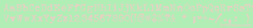 SearsTower Font – Pink Fonts on Green Background