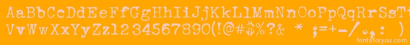 SearsTower Font – Pink Fonts on Orange Background