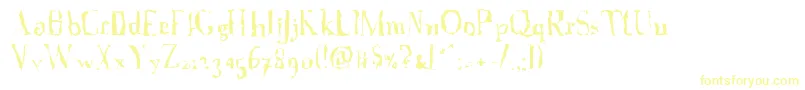 AFontWithSerifsdisordered Font – Yellow Fonts