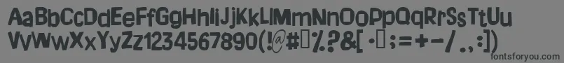 Dreamofme Font – Black Fonts on Gray Background