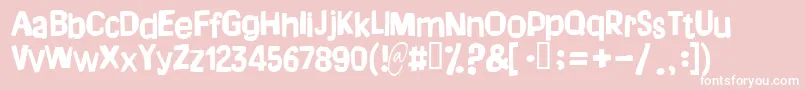 Dreamofme Font – White Fonts on Pink Background