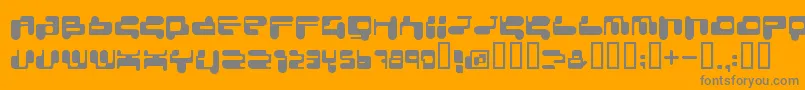 Consrrg Font – Gray Fonts on Orange Background