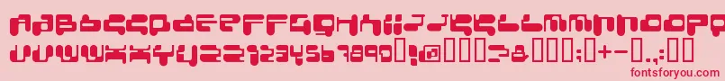 Consrrg Font – Red Fonts on Pink Background