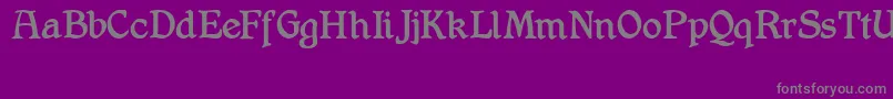 Czcionka Shrewsbury – szare czcionki na fioletowym tle