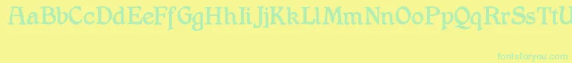 Więcej informacji o czcionce Shrewsbury Czcionka Shrewsbury – zielone czcionki na żółtym tle