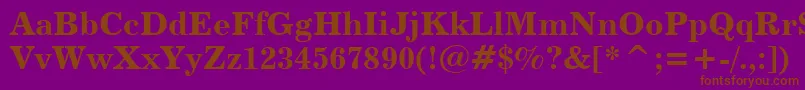 Century731BoldBt Font – Brown Fonts on Purple Background