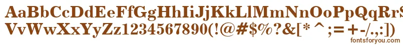 Century731BoldBt Font – Brown Fonts on White Background