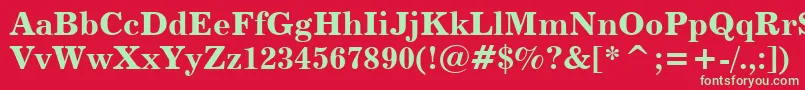 Century731BoldBt Font – Green Fonts on Red Background