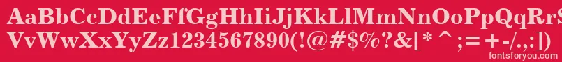 Century731BoldBt Font – Pink Fonts on Red Background