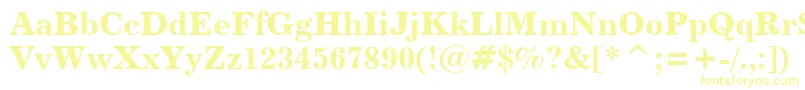 Шрифт Century731BoldBt – жёлтые шрифты