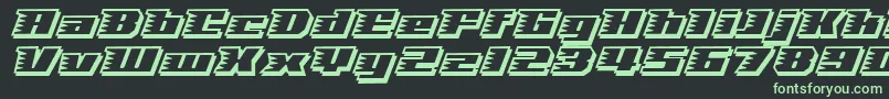 フォントSpeedSolid – 黒い背景に緑の文字