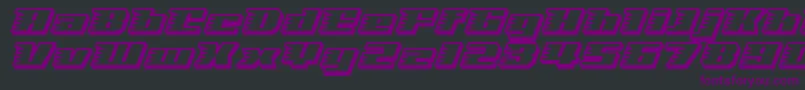 SpeedSolid Font – Purple Fonts on Black Background