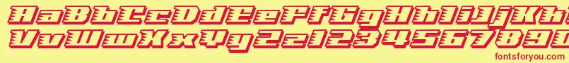 SpeedSolidフォントについての詳細 フォントSpeedSolid – 赤い文字の黄色い背景