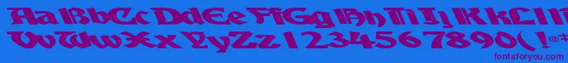 fuente BoyhooddriveRegularTtext – Fuentes Moradas Sobre Fondo Azul