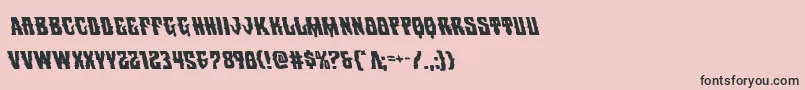 Warlocksaleleft Font – Black Fonts on Pink Background