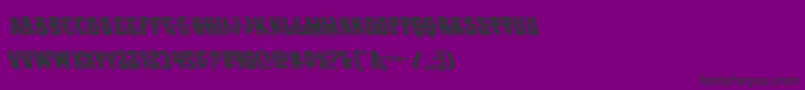 Шрифт Warlocksaleleft – чёрные шрифты на фиолетовом фоне