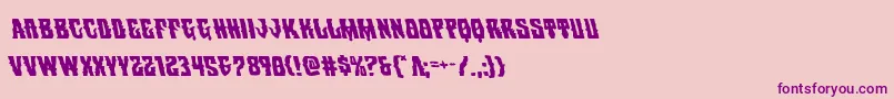 Warlocksaleleft Font – Purple Fonts on Pink Background