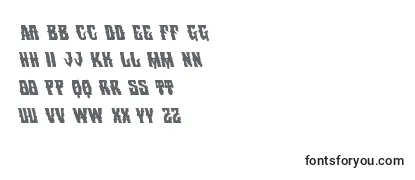 Warlocksaleleft Font