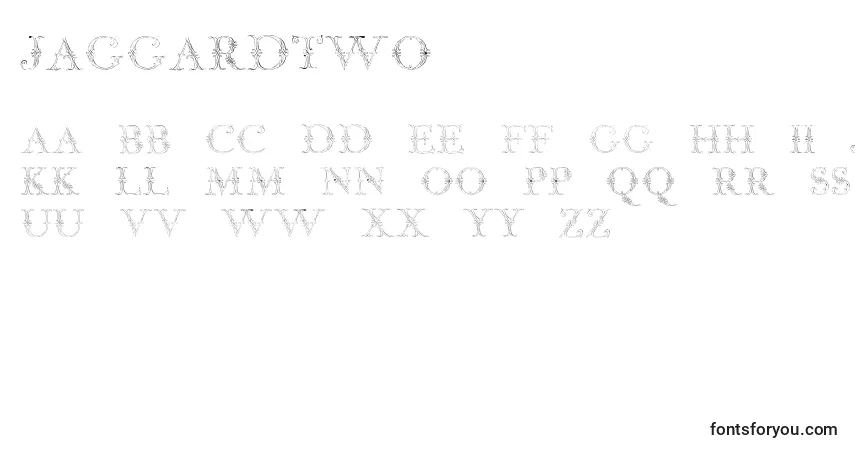 A fonte JaggardTwo (15152) – alfabeto, números, caracteres especiais