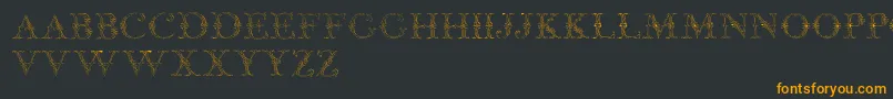 fuente JaggardTwo – Fuentes Naranjas Sobre Fondo Negro