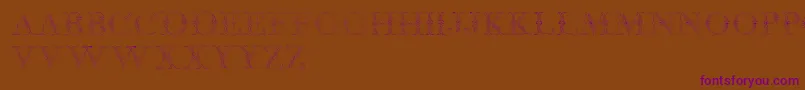 Шрифт JaggardTwo – фиолетовые шрифты на коричневом фоне