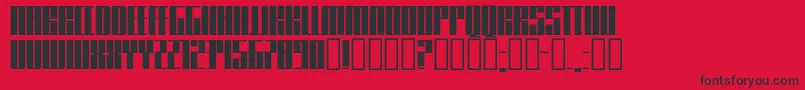 Knifer500 Font – Black Fonts on Red Background