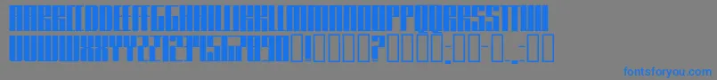 Knifer500 Font – Blue Fonts on Gray Background